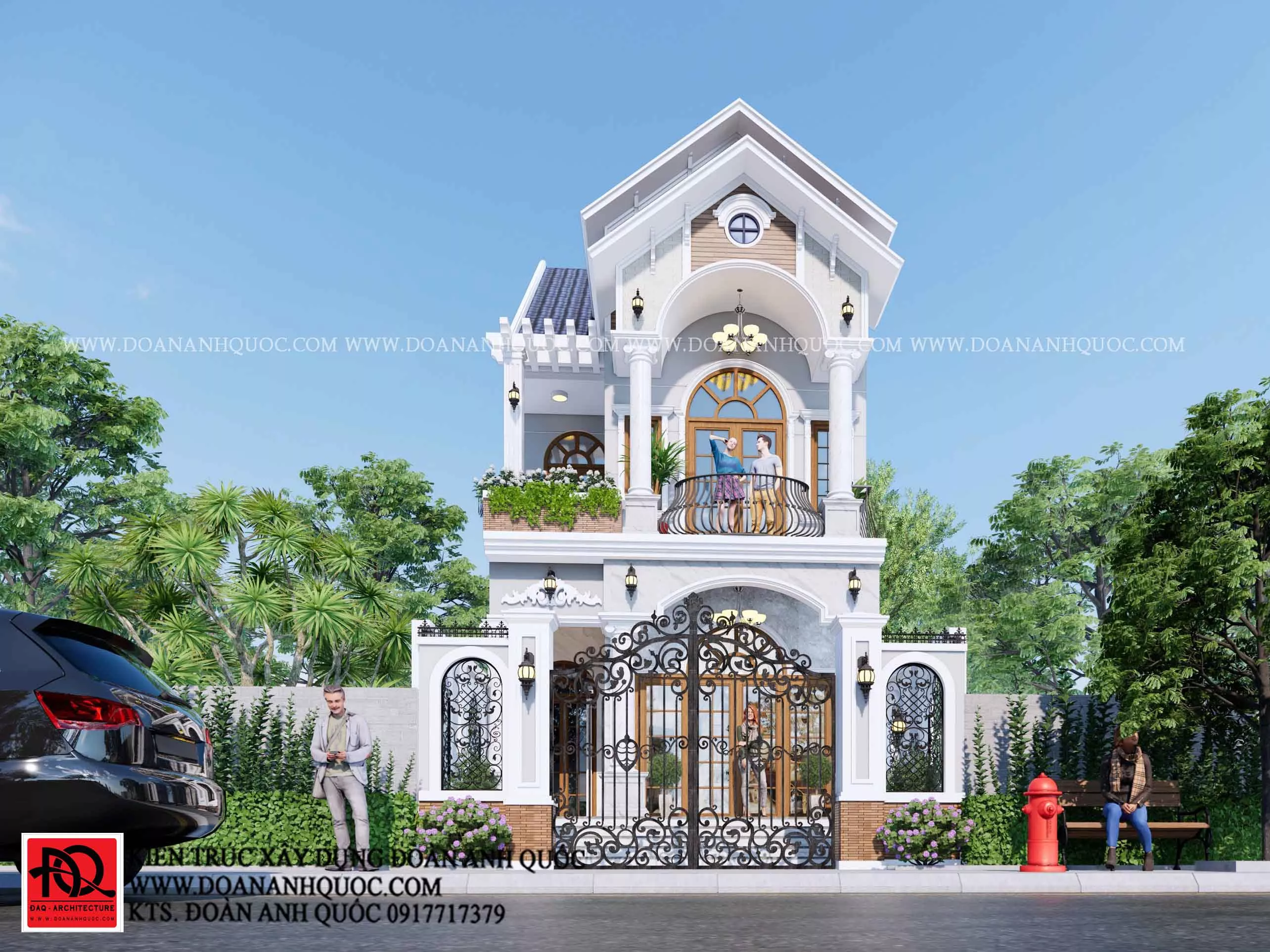 Thi công trọn gói mẫu nhà mái thái 2 tầng 6x14m tại Phan Thiết